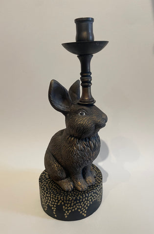 Bunny Candlestick . Sitting