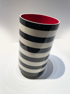 Spin Vase . 8" wide stripe