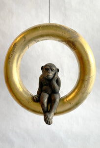 Monkey Swing Ring . Gold