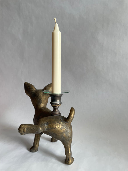 Chihuahua Candlestick . peeing