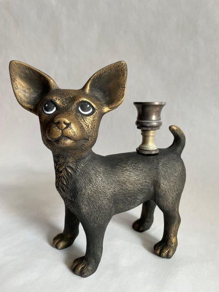 Chihuahua Candlestick . standing